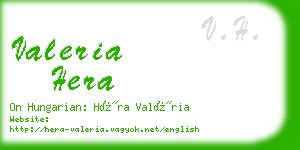 valeria hera business card